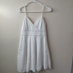 Francesca's Jun & Ivy Dress Womens Medium White Fit & Flare Sleeveless
